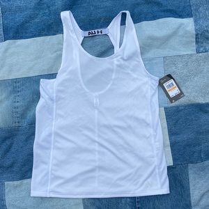 Under armor white tank top